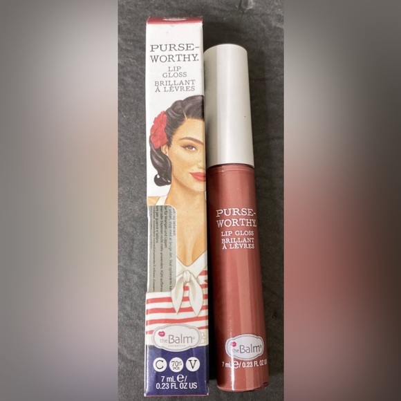 The Balm thebalm Purseworthy Lip Gloss TOTE NEW Sealed In Box - Picture 4 of 5